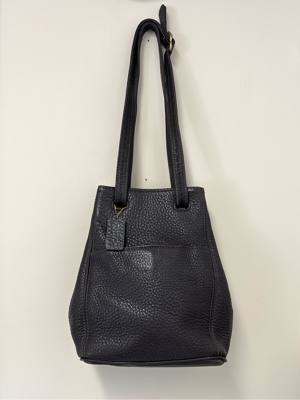 Vintage Coach Sonoma Dark Brown Pebbled Leather Bag